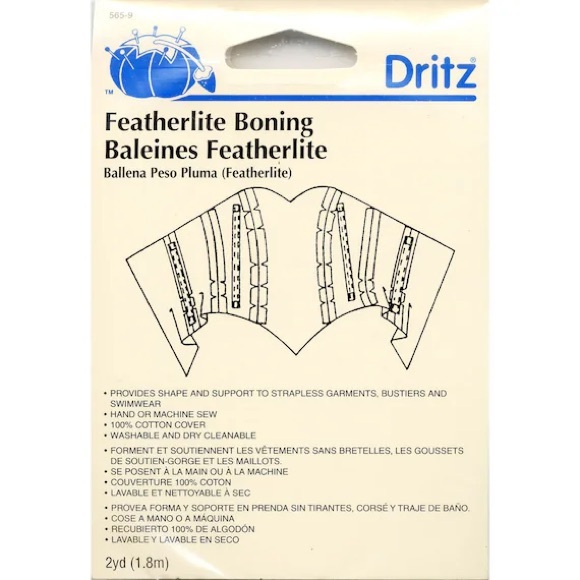 Notions Featherlite Boning White, 1/2" by Dritz
: New
Length: 2 yards - Picture 1 of 3
